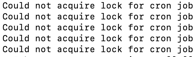 Could not acquire lock for cron job: indexer_reindex_all_invalid